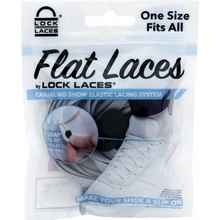 Lock Laces gumové FLAT šedé