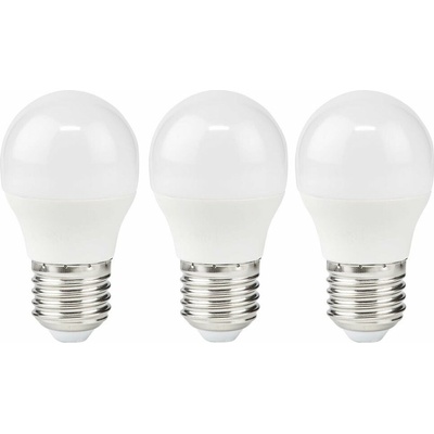 Nedis LED žiarovka, E27, G45, 4,9 W, 470 lm, 2700 K, 3 kusy LBE27G452P3