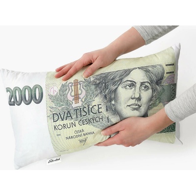 Škodák 3D vankúš bankovka 2000 Kč 50x30