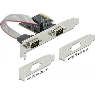 Delock PCI Express карта 2 x RS-232 сериен конектор