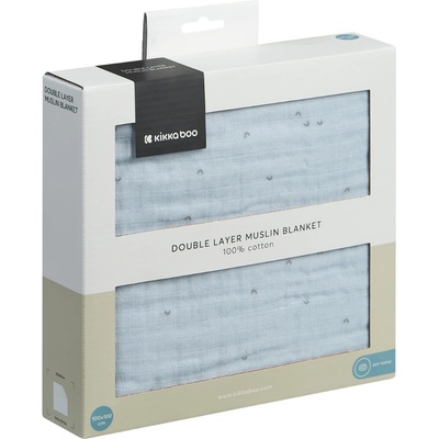 Kikka Boo Oдеяло от муселин двупластово 100х100 см Stripy Friends (31103010094)