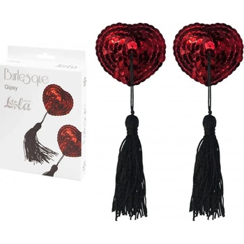 Пастиси с пайети и пискюли, еротичен блясък - Pasties Burlesque Gipsy (3634-04LOLA)