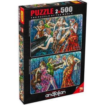 Image 1 of Anatolian Пъзел Anatolian от 2 x 500 части - Цветни ноти, Деря Йълдъз (P3612)