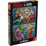 Anatolian Пъзел Anatolian от 2 x 500 части - Цветни ноти, Деря Йълдъз (P3612)