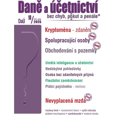 DaÚ 10/2025 Kryptoměna – zdanění
