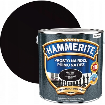 Hammerite přímo na rez, 0,70L, kladívkový černý