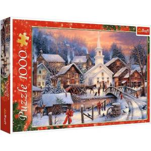 Trefl Пъзел Trefl от 1000 части - Бяла Коледа (10602)
