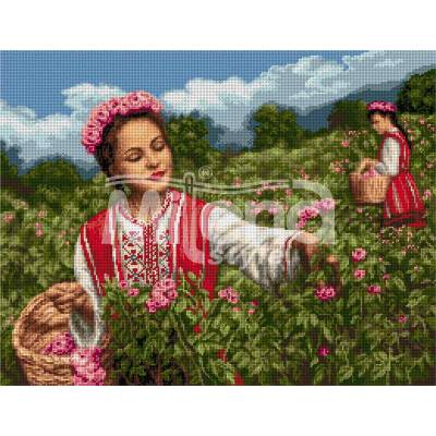 Milena Style Розобер - гоблен със схема конци dmc 1: 1