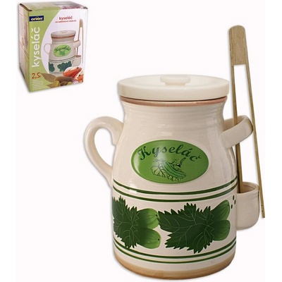 Orion Hrnec na nakládání+kleště KYSELÁČ 2,5 l