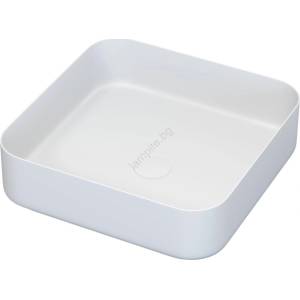 Bath Deluxe Мивка за плот LJORDAL 40x40 см, стомана/бяла (BT0165)