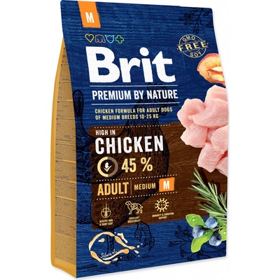 Brit Premium pro dospělé střední psy 3 kg