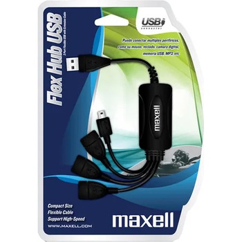 Maxell FLEX USB2.0, 3 port & mini USB (ML-USB-HUB-FLEX)