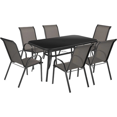 Garden King Záhradná zostava Freddo stôl + 6 kresiel