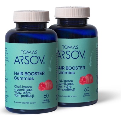 Tomas Arsov HAIR BOOSTER Gummies Malina 2 x 60 ks
