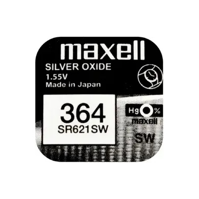 Maxell Бутонна батерия сребърна maxell sr-621sw /364/ag1/ (ml-bs-sr-621-sw)
