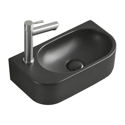 Mexen Viera дясна мивка за плот 40 x 21 см, черна мат - 21274085R (21274085R)