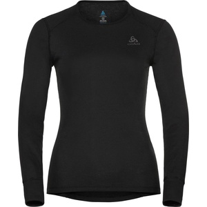 Odlo Дамско синтетично термобельо Odlo Women's BL Top Crew Neck L/S Active Warm Eco Synthetic base layer - Black - размер XS (114-1853-0111)