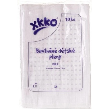 KIKKO XKKO Classic bavlnené 70 x 70 biele 10 ks