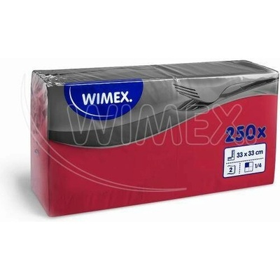 Wimex Ubrousek PAP FSC Mix 2V 33x33 cm 250 ks červený