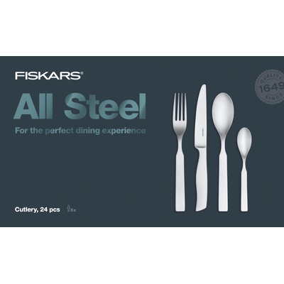 FISKARS All Steel Súprava steakových príborov 24 ks