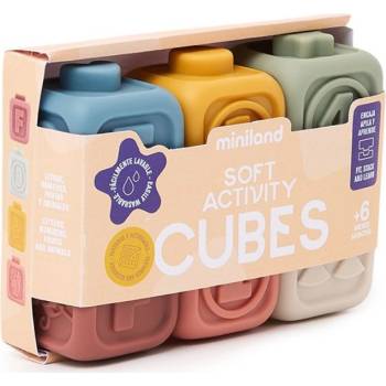 Miniland Силиконови сензорни кубчета Miniland - 6 броя (97316)