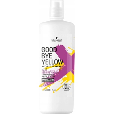Schwarzkopf Professional Goodbye Yellow pH 4.5 Neutralizing Wash 1000 ml šampon pro neutralizaci žlutých tónů blond vlasů