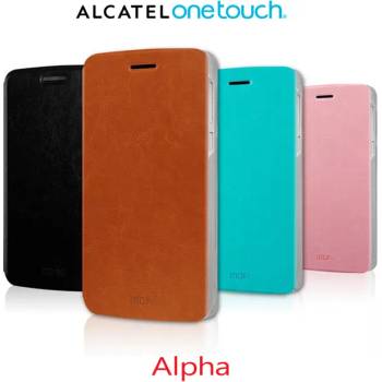 Image 1 of Alcatel Idol Alpha Mofi Wallet Кожен Калъф + Стилус