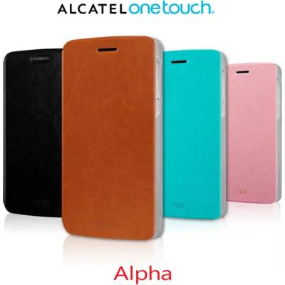 Alcatel Idol Alpha Mofi Wallet Кожен Калъф + Стилус