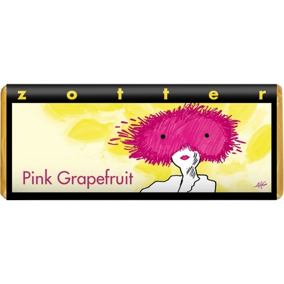 Zotter Bio plněná mléčná Růžový grapefruit 70 g