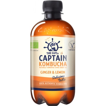 Captain Kombucha Bio Kombucha Zázvor & Citron 400 ml