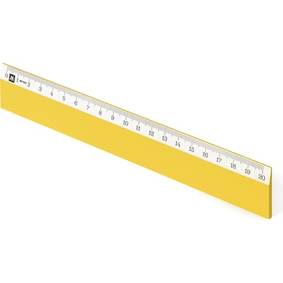 Metrie Scholar-W20GE Dřevěné pravítko žluté 20 cm