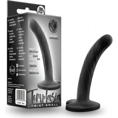 Temptasia Twist Small přísavkový, zkroucený dildo černý