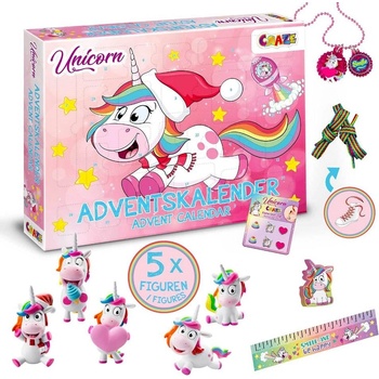 CRAZE Adventný kalendár Jednorožec II figúrky bižutéria a doplnky