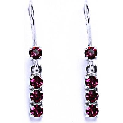 Čištín se Swarovski krystalem fuchsie NK 1323V