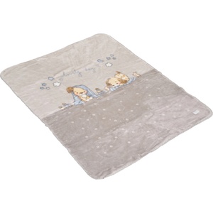 Cangaroo Бебешко одеяло Cangaroo - Softy Lovely day, 110 х 140 cm, сиво (111867) - baby
