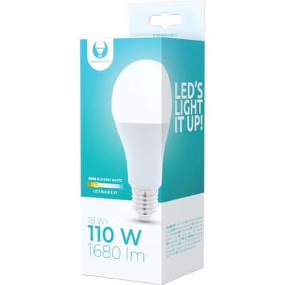 Forever LED žiarovka A65 E27 18W teplá biela RTV003428