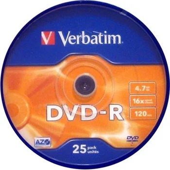 Verbatim 43667 4, 7 GB DVD-R 25 броя (43522) (43522)