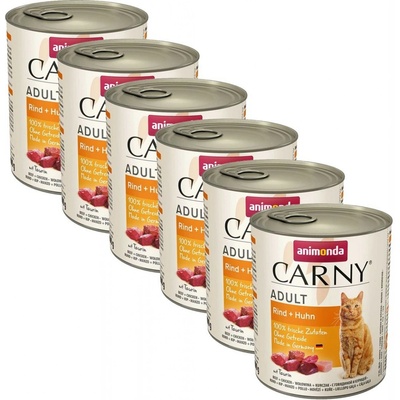 Animonda Carny Adult hovädzie a kura 6 x 800 g
