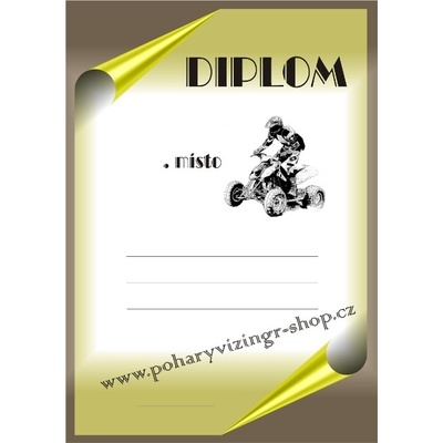 VIZINGR Motokros diplom A4 č.78