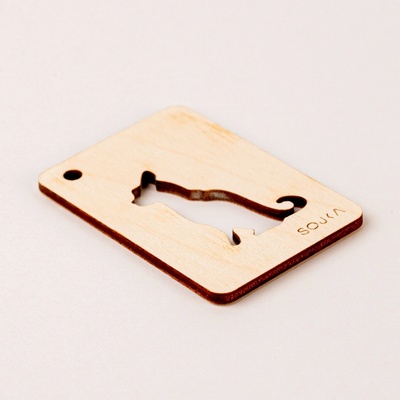 SOJKA Dřevěná vůně do auta - Šelma obrys