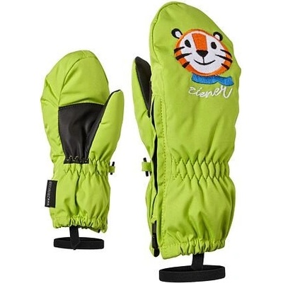 Ziener Le Zoo Minis dětské zimní rukavice lime green