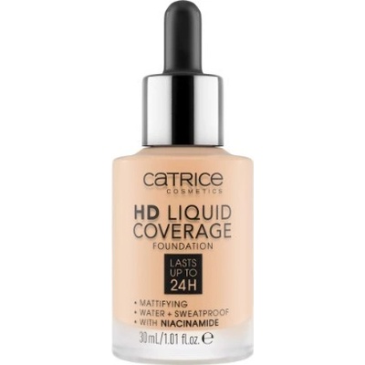 Catrice Mini HD Liquid Coverage dlouhotrvající matující make-up mini 005 Ivory Beige 10 ml