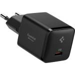Spigen Зарядно устройство за мрежа Spigen Wall Charger Essential EE301EU (ACH09493) - Type-C, бързо зареждане, Quantum Boost, 30W - Черен