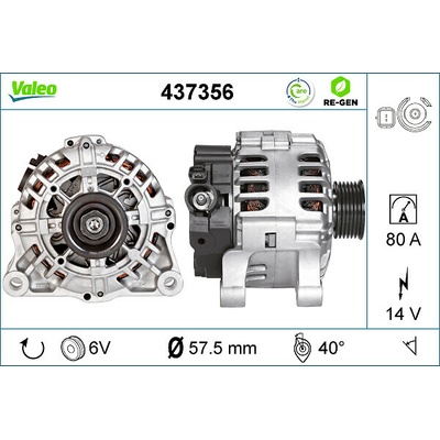Alternátor VALEO 437356