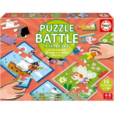 Educa Battle fantázia Fantasy Junior 16 druhov a 16 kariet s obrázkami 144 dielov