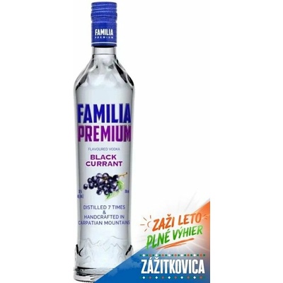 FAMILIA Premium Blackcurrant 38% 0,7 l (čistá fľaša)