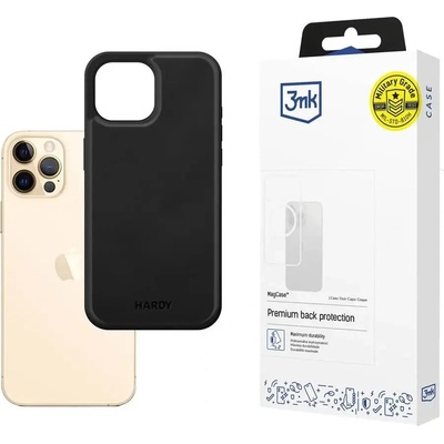 3mk Protection 3mk Hardy Apple Silky Leather MagCase за Apple iPhone 12 Pro Max - черен (5903108548496)
