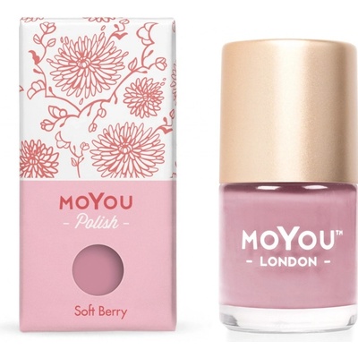 MoYou Razítkovací lak na nehty Soft Berry 9 ml