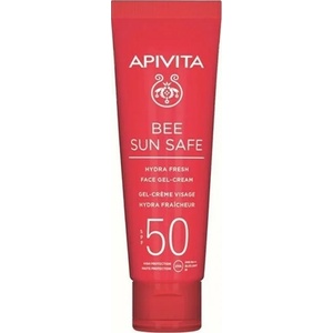 APIVITA Слънцезащитен хидратиращ крем за лице , Apivita Bee Sun Safe Hydra Fresh Face Gel Cream SPF50 50ml