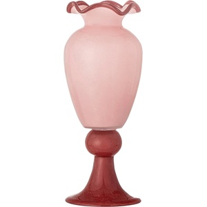 Bloomingville Розова стъклена ваза (височина 34 cm) Frills - Bloomingville (82072623)